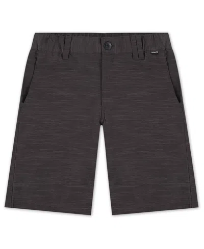 Hurley Kids' Big Boys Phantom Slub Woven Walkshorts In Black