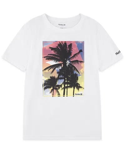 Hurley Kids' Big Boys Utopia Cotton Blend Graphic T-shirt In White