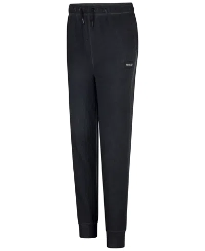 Hurley Kids' Big Boys Washed Fleece Joggers In Black