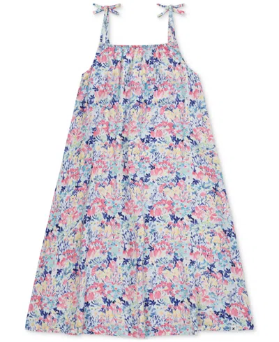 Hurley Kids' Big Girl Printed Sleeveless Tie-back Swing Dress In Multi