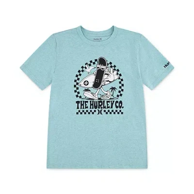 Hurley Big Kid Boys Crew Neck Short Sleeve Regular Fit Graphic T-shirt In Multi