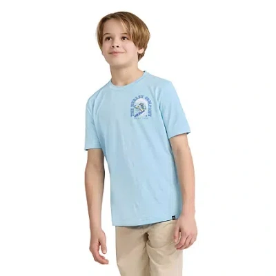 Hurley Big Kid Boys Crew Neck Short Sleeve Regular Fit Graphic T-shirt In Blue