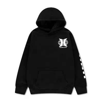 Hurley Big Kid Boys Long Sleeve Fleece Hoodie In White