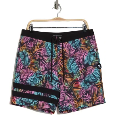 Hurley Block Party Board Shorts In Black Multi