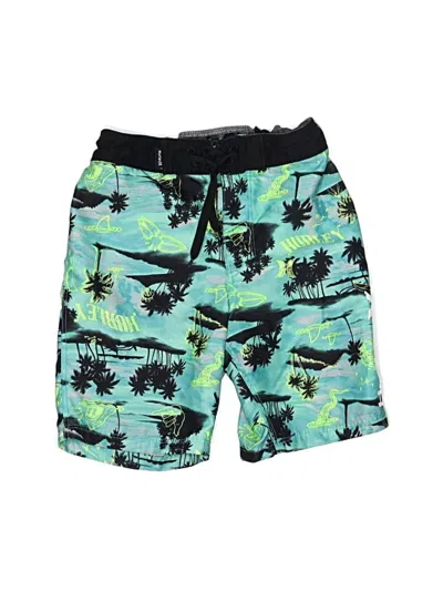 Pre-owned Hurley Kids'  Board Shorts In Green