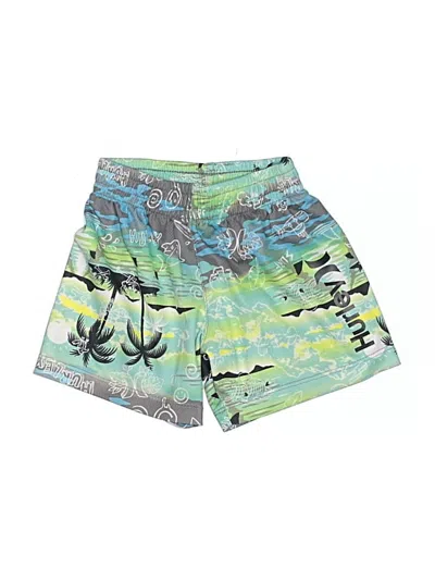 Pre-owned Hurley Kids'  Board Shorts In Green