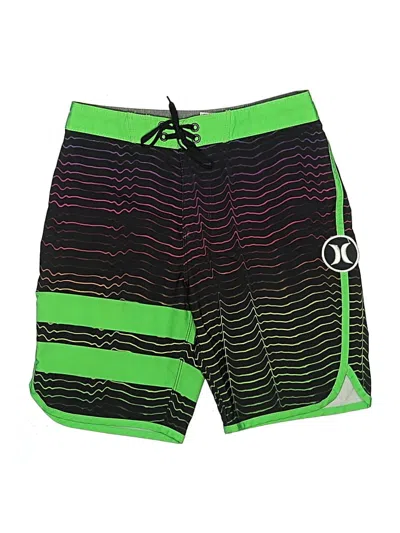 Pre-owned Hurley Kids'  Board Shorts In Green