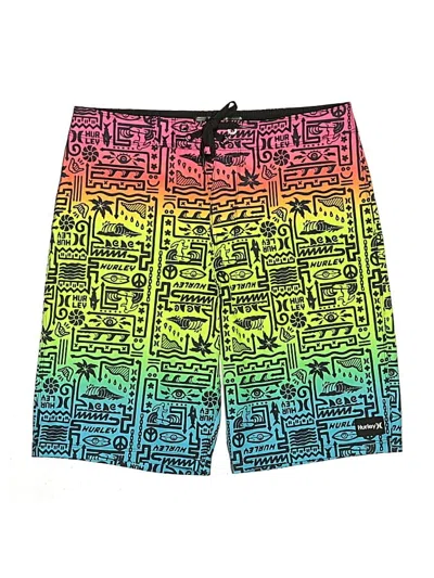 Pre-owned Hurley Kids'  Board Shorts In Pink