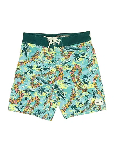 Pre-owned Hurley Kids'  Board Shorts In Teal