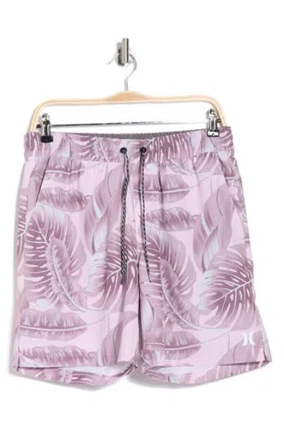 Hurley Botanical Volley Swim Trunks In Purple