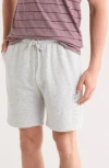 Hurley Boxed Logo Fleece Shorts In Gray