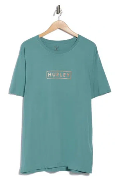 Hurley Boxed Logo Graphic T-shirt In Gray