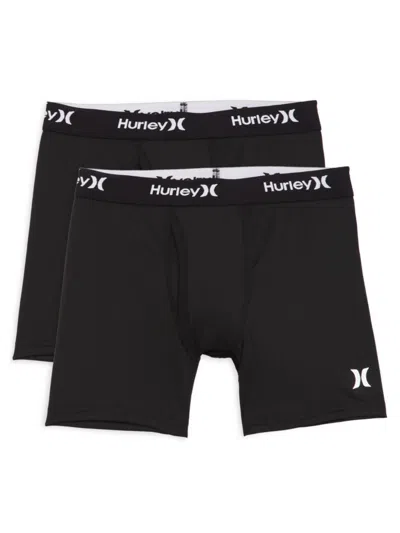 Hurley Kids' Boy's 2-pack Logo Boxer Briefs