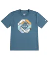Hurley Boys 8-20 Alpha-fill Crewneck T-shirt In Blue
