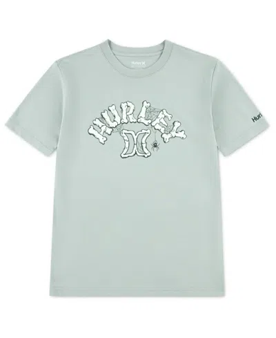 Hurley Kids' Boys 8-20 Bone Logo Crewneck T-shirt In Gray