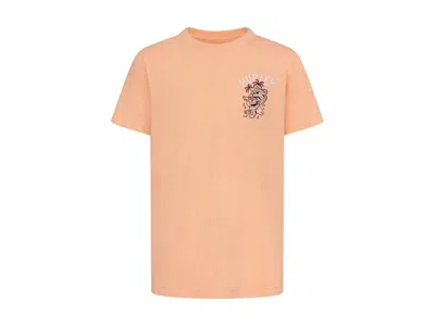 Hurley Breaking Through Graphic T-shirt (little Kid) Boy's T Shirt Sunset Glow Heather : 4 Little Kid, Cott In Orange