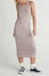 Hurley Breezy Stripe Jersey Dress In Multi
