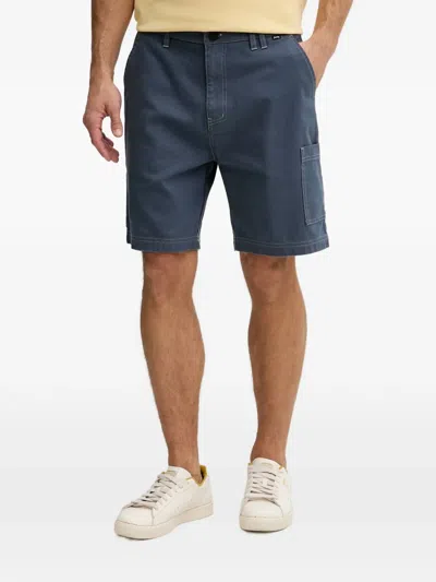 Hurley Bruno Logo-embroidered Carpenter Shorts In Blue