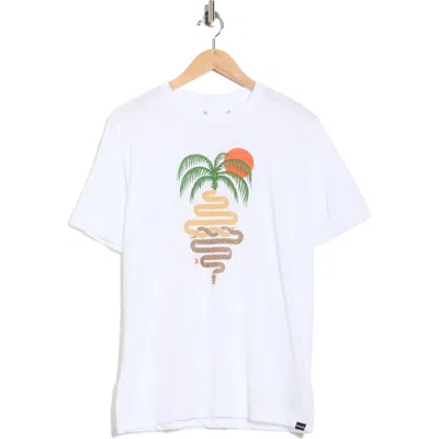 Hurley Bush Snake Graphic T-shirt In White