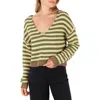 Hurley Campfire V-neck Sweater In Green