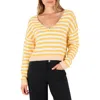 Hurley Campfire V-neck Sweater In Yellow