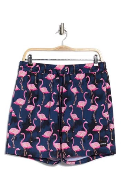 Hurley Cannonball Volley Swim Trunks In Blue