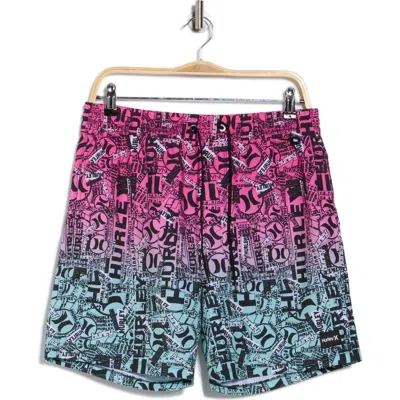 Hurley Cannonball Volley Swim Trunks In Multi