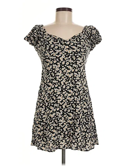 Pre-owned Hurley Casual Dress In Black