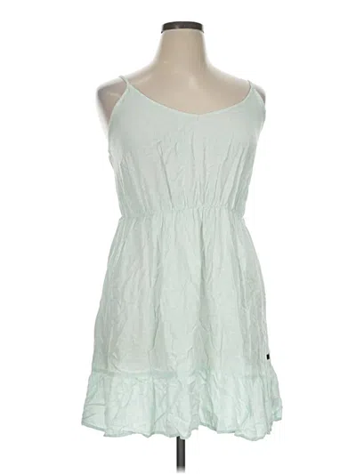 Pre-owned Hurley Casual Dress In Green