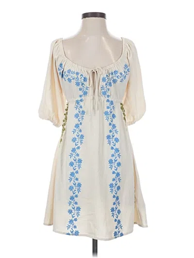 Pre-owned Hurley Casual Dress In Ivory