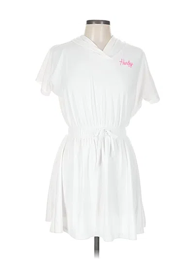 Pre-owned Hurley Casual Dress In White