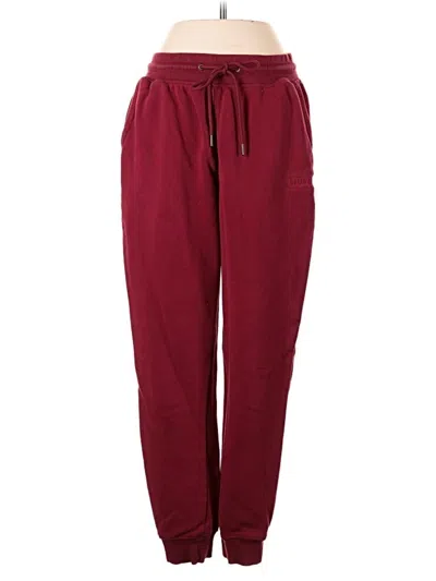 Pre-owned Hurley Casual Pants In Burgundy
