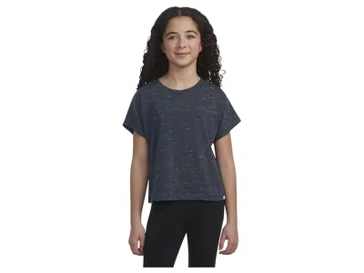 Hurley Cloud Slub Dolman Top (big Kid) Girl's T Shirt Carbon : Md (8-10 Big Kid), Cotton/polyester In Black