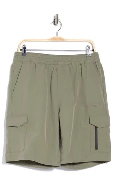 Hurley Command Cargo Shorts In Olive Grey