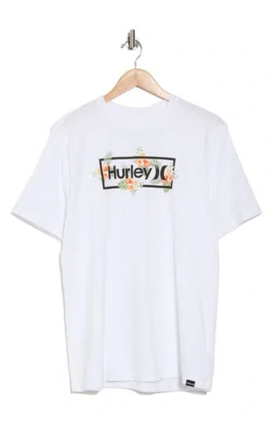 Hurley Men's Everyday Congo Outline Short Sleeve T-shirt In White