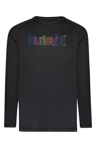 Hurley Crossover Long Sleeve Graphic T-shirt In Black