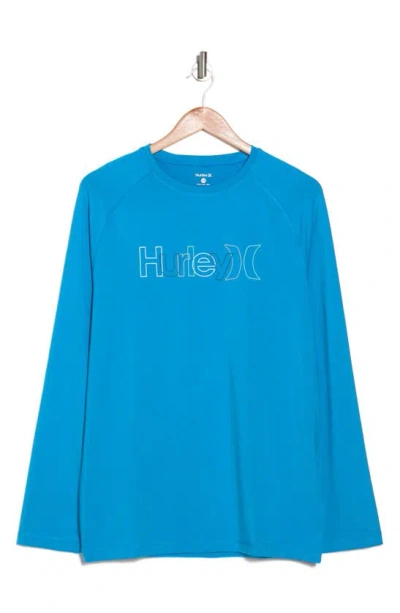 Hurley Crossover Long Sleeve Graphic T-shirt In Blue