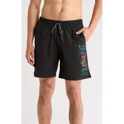 Hurley Crossover Volley Swim Trunks In Black