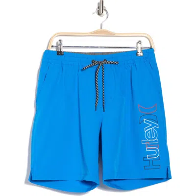 Hurley Crossover Volley Swim Trunks In Blue
