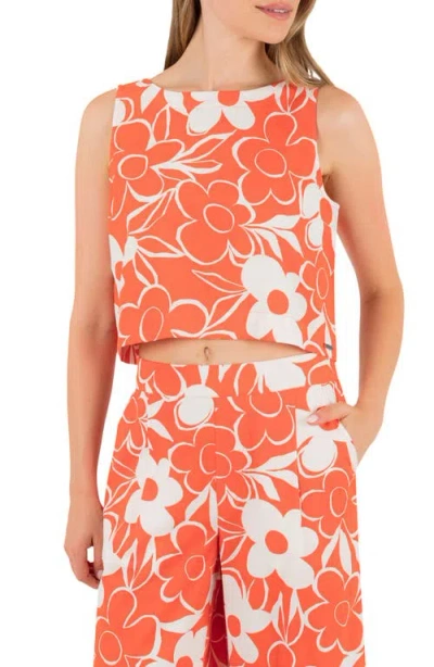 Hurley Daisy Floral Crop Tank In Multi