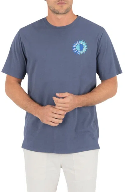 Hurley Day & Night Graphic T-shirt In Blue