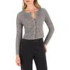 Hurley Day Trip Rib Cardigan In Gray