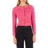 Hurley Day Trip Rib Cardigan In Pink