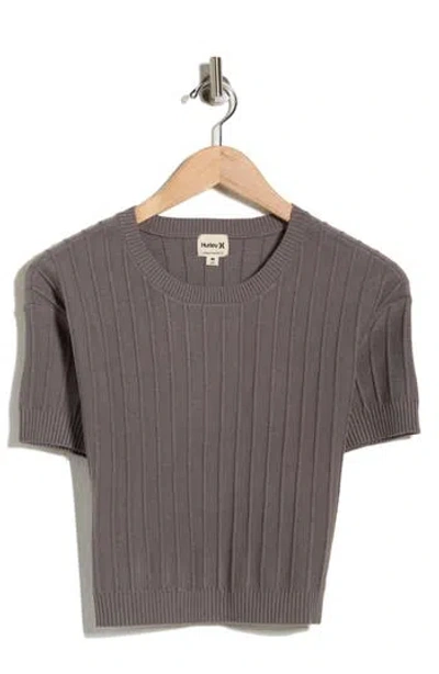 Hurley Daylight Short Sleeve Sweater In Brown