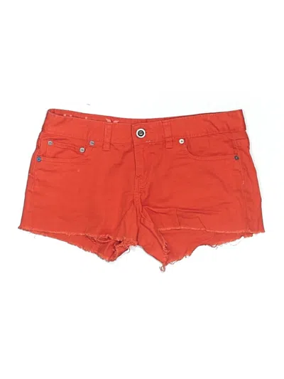 Pre-owned Hurley Denim Shorts In Orange