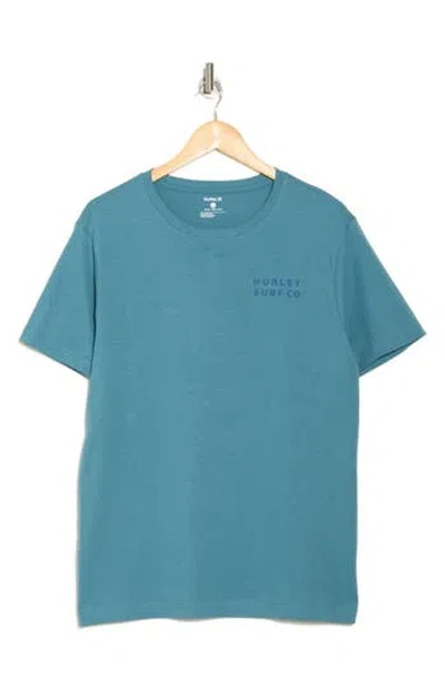 Hurley Diamond Sunrise Cotton Graphic T-shirt In Blue