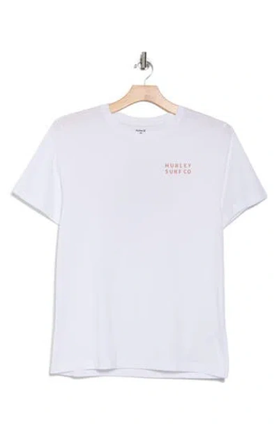 Hurley Diamond Sunrise Cotton Graphic T-shirt In White