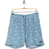 Hurley Ditsy Bone Volley Swim Shorts In Blue