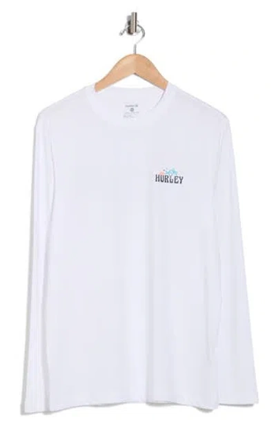 Hurley Double Palm Sunshirt In White