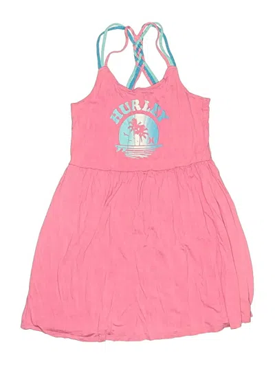 Pre-owned Hurley Kids'  Dress In Pink